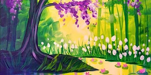 Image principale de Meadow in Purple & Green - Paint and Sip by Classpop!™