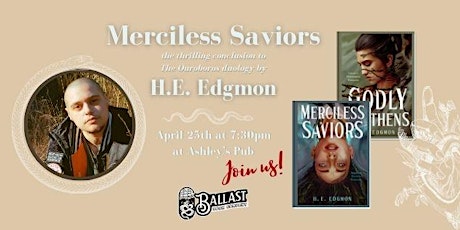 Author H.E. Edgmon at Ashley's Pub in Bremerton