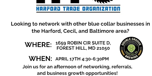 Immagine principale di Harford Trade Organization Monthly Networking 