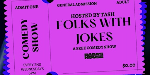 Primaire afbeelding van Baba's House presents: Folks w/ Jokes