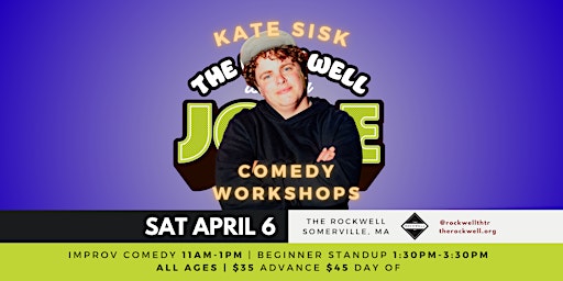 Imagem principal de Comedy Workshops with Kate Sisk (All Ages)