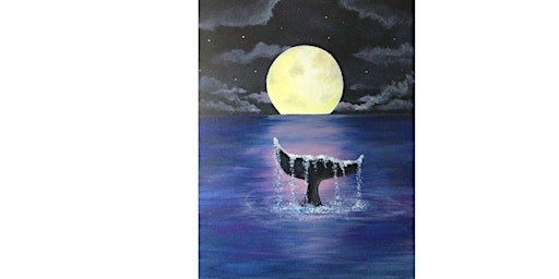 Paint and Sip: Serene Whale Tail painting  primärbild