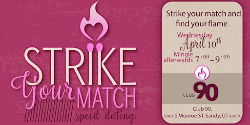 Imagem principal do evento Strike your Match Speed Dating & Mingle (35-50 age group)
