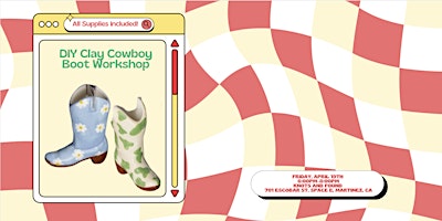 Imagem principal do evento DIY Clay Cowboy Boot Workshop@ Knots and Found