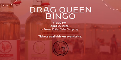 Immagine principale di Drag Bingo at The Cidery April 25 