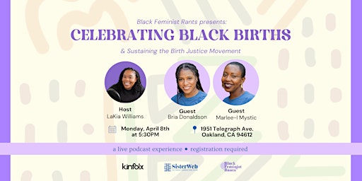 Imagem principal do evento Celebrating Black Births & Sustaining the Birth Justice Movement