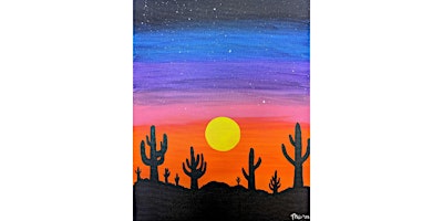 Imagem principal do evento Paint and Sip: This Beautiful Arizona Sunset painting