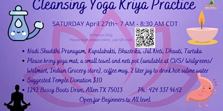 Cleansing Kriya Yog - April 27