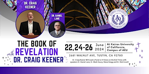 Image principale de The Book of Revelation Conference with Dr. Craig Keener