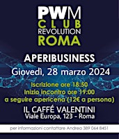 Imagem principal do evento PWM CLUB REVOLUTION ROMA