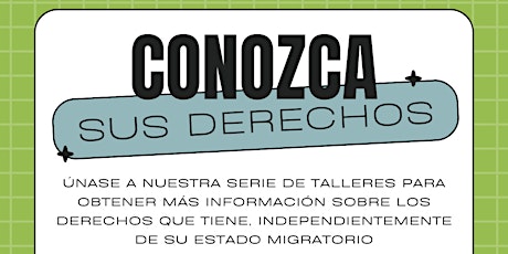 Conozca sus derechos