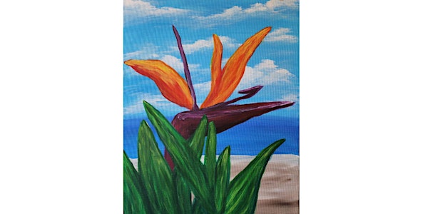 Paint and Sip: Birds of Paradise painting