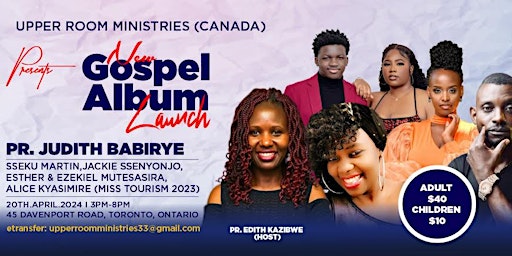 Primaire afbeelding van Judith Babirye Gospel Album Launch