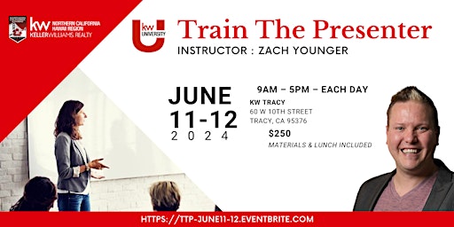 Imagem principal do evento Train The Presenter with Zach Younger