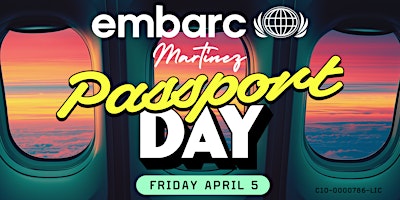 Embarc Martinez Cannabis Dispensary - Passport Day   Friday 4/5 primary image