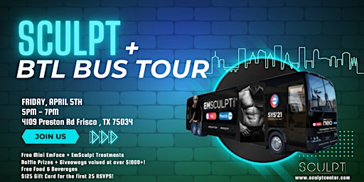 Hauptbild für SCULPT + BTL Bus Tour!