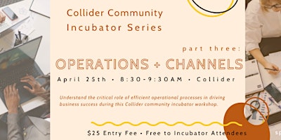 Imagen principal de Collider Community Incubator Workshop: Operations + Channels