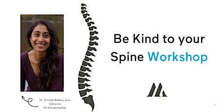 (KAN) Be Kind To Your Spine Workshop