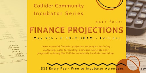Imagem principal do evento Collider Community Incubator Workshop: Finance Projections