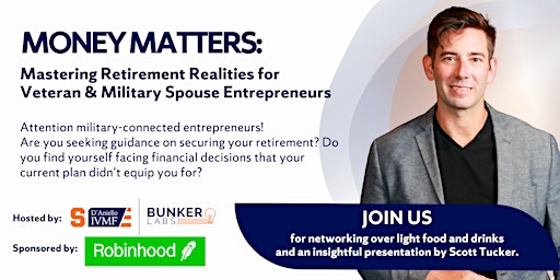 Imagem principal do evento Mastering Retirement Realities: Veteran & Military Spouse Entrepreneurs IL