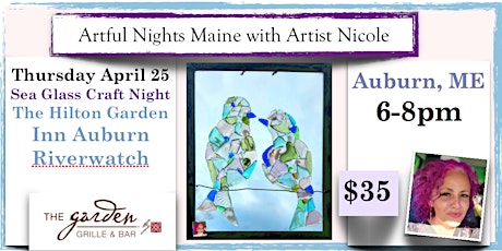 Sea Glass Craft Night at The Hilton Garden Inn Auburn Riverwatch