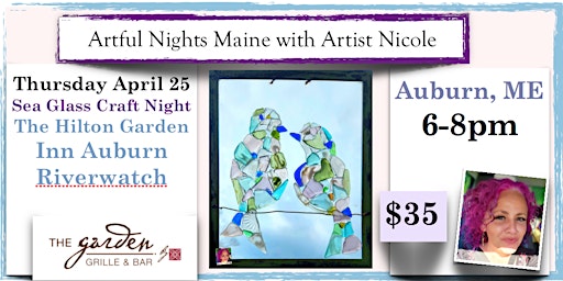 Image principale de Sea Glass Craft Night at The Hilton Garden Inn Auburn Riverwatch