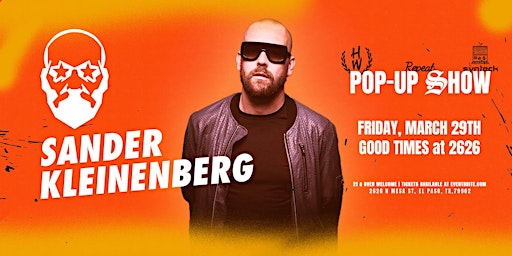 Primaire afbeelding van Sander Kleinenberg Pop-Up Show at GOOD TIMES 2626