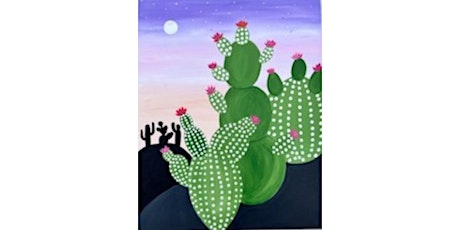 Paint and Sip: This Beautiful Desert Cactus