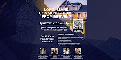 Primaire afbeelding van Long Island First Time Homebuyer Community Home Promise Event