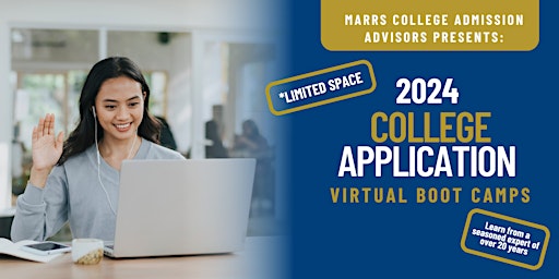 Imagem principal do evento 2024 College Application Virtual Boot Camp JULY