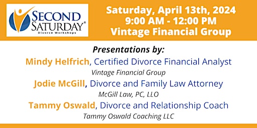 Imagem principal do evento Second Saturday: Divorce Workshop