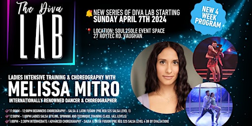 Imagen principal de Beginner Salsa Choreography Diva Lab Workshop with Melissa Mitro