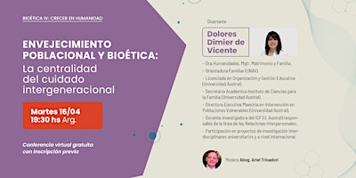 Imagen principal de Envejecimiento poblacional y bioética: La centralidad del cuidado intergeneracional