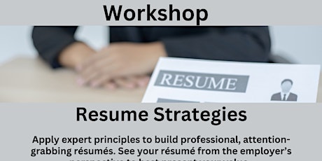 Resume Strategies Workshop