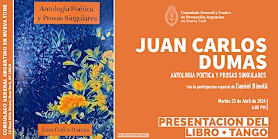 Poemas y Tango. Presentación del libro Antología Poética de JUAN CARLOS DUM primary image