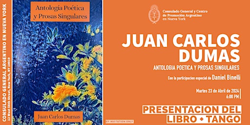 Poemas y Tango. Presentación del libro Antología Poética de JUAN CARLOS DUM  primärbild