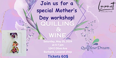 Quilling & Wine Art Night primary image