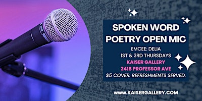 Hauptbild für Spoken Word: Poetry Open Mic Nights