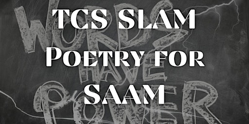 Imagem principal do evento TCS SLAM Poetry for SAAM