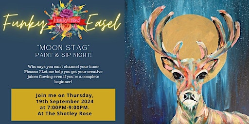 Immagine principale di The Funky Easel Sip & Paint Party 