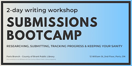 Writing Workshop: Submissions Bootcamp (2 days)