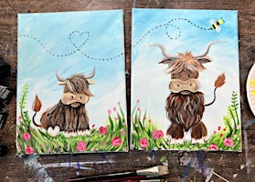 Primaire afbeelding van Happy Painting BIG & LITTLE EDITION - Highland Cows