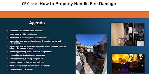 CE Credits:Effects of Fire on Home or Office (Aurora Location)