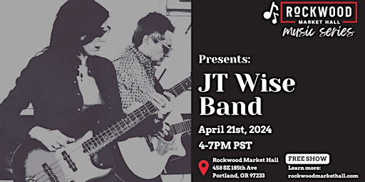 Imagen principal de Rockwood Market Hall Music Series Presents JT Wise Band