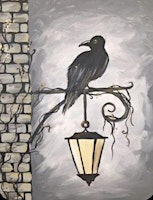 Imagem principal do evento Happy Painting - Crow on a Lamp