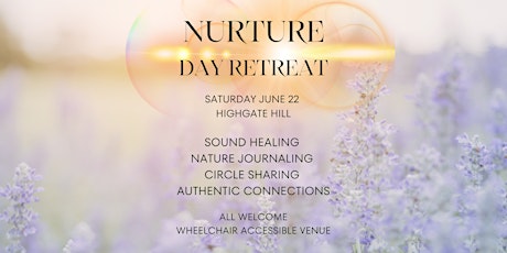 Hauptbild für Nurture Day Retreat - sound healing, nature journaling & deep connection