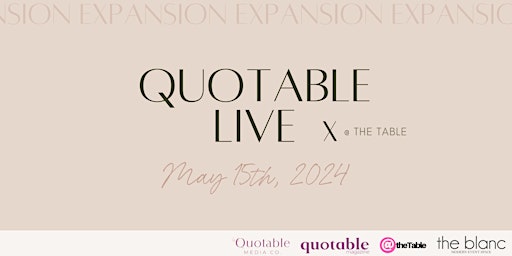 Imagem principal do evento Quotable Live