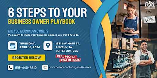 Imagem principal do evento 6 Steps to Your Business Owner Playbook