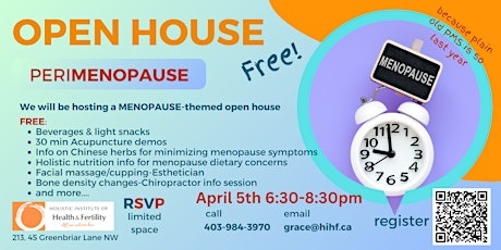 Menopause Open House