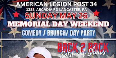 Imagem principal de 3rd annual memorial day weekend comedy/brunch/day party